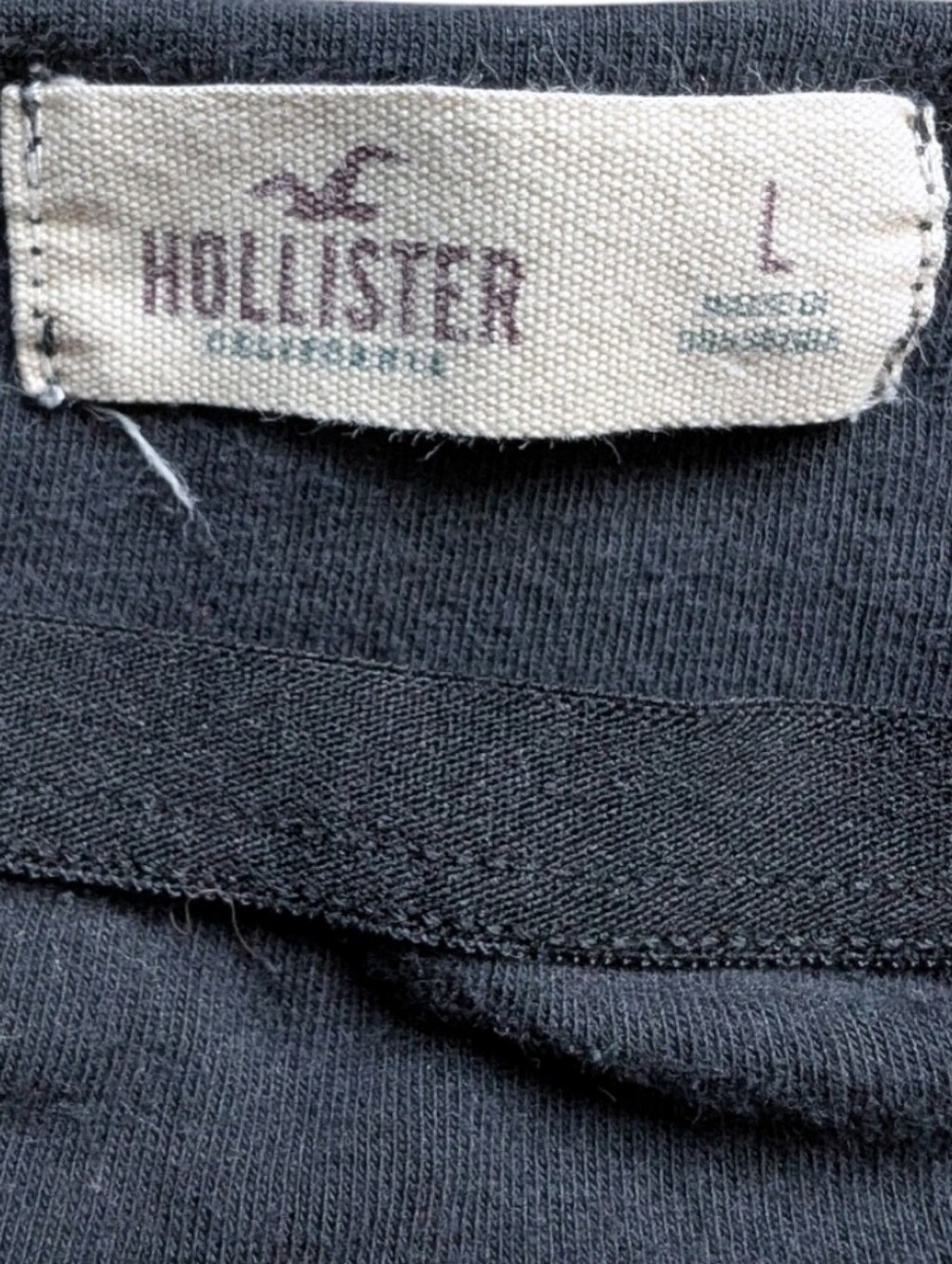 Hollister Halter Tank Top Women Large Black Summer Y2K - Picture 7 of 11